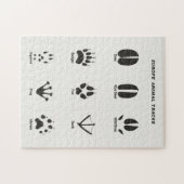 Puzzle Europe - Les traces des animaux (Horizontal)