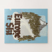 Puzzle Europe Pour Skier (Horizontal)