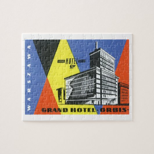 Puzzle Europe Vintage voyage, Varsovie (Varsovie), Pologn (Horizontal)