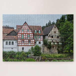 puzzle européen des maisons