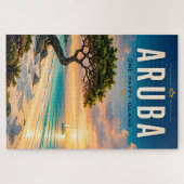 Puzzle 🌴 Évasion de plage caribéenne à Aruba ☀️ (Horizontal)