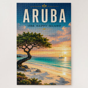 Puzzle 🌴 Évasion de plage caribéenne à Aruba ☀️