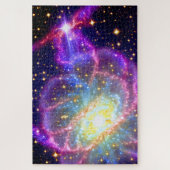 Puzzle Événement chaotique de violet cosmique en Univers (Vertical)