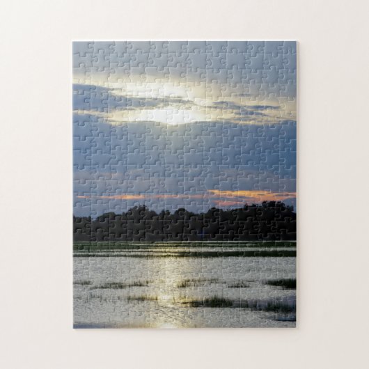 Puzzle Evening At Folly River (Vertical)