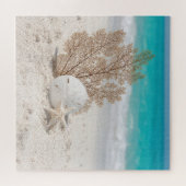Puzzle Éventail de mer avec dollar de sable et étoile de (Horizontal)