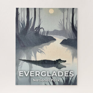 Puzzle Everglades National Park Alligator à l'aquarelle
