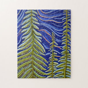 Puzzle Evergreens Abstraits lunaires