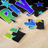 Puzzle "EVERLY" Prénom, Amusant "HEUREUX ANNIVERSAIRE" (Côté)