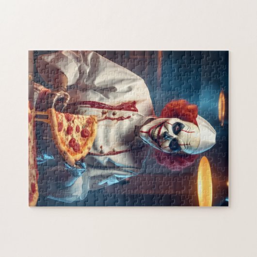 Puzzle Evil Chef Clown Melsion Pizza Scary Skeleton Cadea (Horizontal)