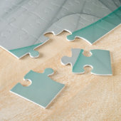 Puzzle Évolution fractale, Art Abstrait Turquoise d'or (Côté)