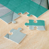 Puzzle Évolution fractale, Golden Turquoise Nom Abstrait (Côté)