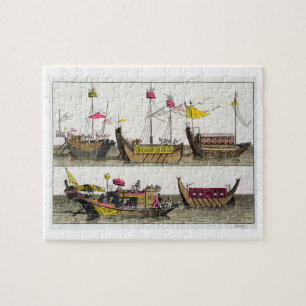 Puzzle Exemples des bateaux chinois, illustration de 'Le