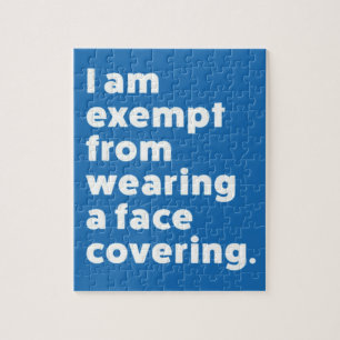 Puzzle Exempt From Wearing a Face Covering