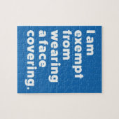 Puzzle Exempter de porter un couvre-visage (Horizontal)