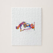 Puzzle Exercise bike exercise in watercolor (Vertical)