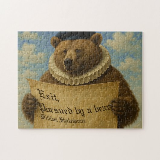 Puzzle Exit, pursued by a bear Shakespeare quote bear (Horizontal)