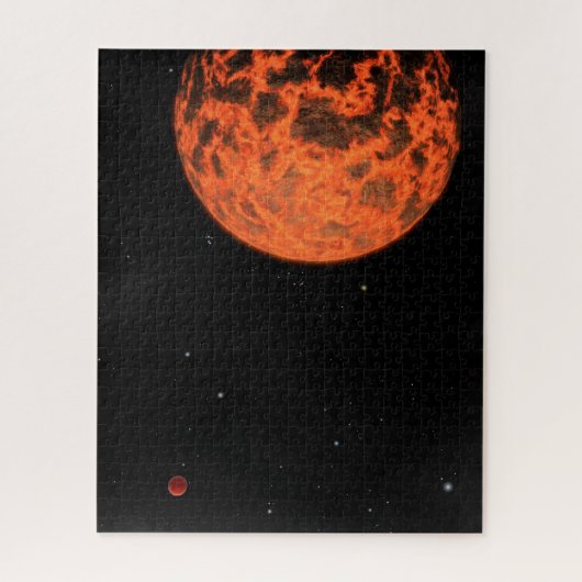 Puzzle Exoplanet Ucf-1.01 Orbitant Une Étoile Appelée Gj  (Vertical)