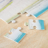 Puzzle Exotic beach throw pillow (Côté)