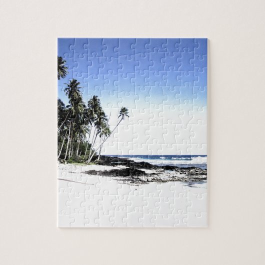 Puzzle Exotic Palm Trees & Paradise Beach (Vertical)