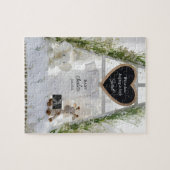 Puzzle Expecting baby Floral Pregnancy Announcement (Horizontal)