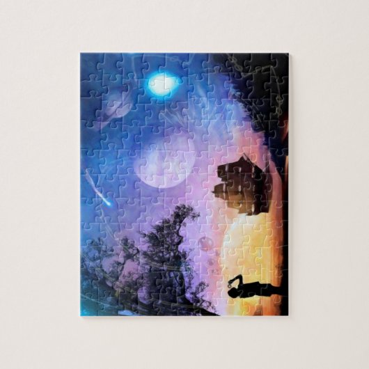 Puzzle Exploration spatiale Oeuvre d'art Voyager (Vertical)