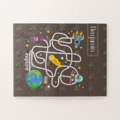 Puzzle Explorer Le Monde Personnaliser Le Nom (Horizontal)