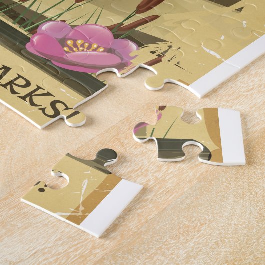 Puzzle Explorez l'affiche vintage de Wildness ! (Côté)