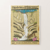 Puzzle Explorez l'affiche vintage de Wildness ! (Vertical)