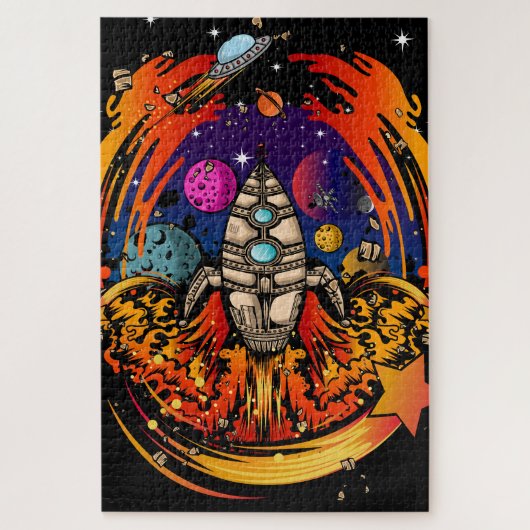 Puzzle Exploser le vaisseau spatial (Vertical)