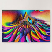 Puzzle Explosion Abstraite de couleur d'oiseaux arc-en-ci (Horizontal)