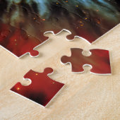 Puzzle Explosion cosmique de bleu rouge et rose dans le c (Côté)