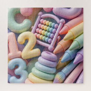Puzzle Explosion d'apprentissage Pastel ABC - Éducationne