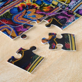 Puzzle Explosion de Couleur de Mur de Textile (Côté)