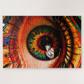 Puzzle Explosion de Couleur Œil – Réalisme Abstrait Vibra (Horizontal)
