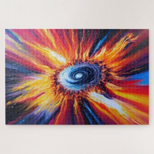 Puzzle Explosion de Galaxy rétro Universe Big Bang Fiery (Horizontal)