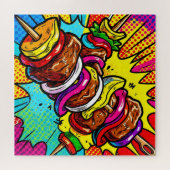 Puzzle Explosion de Kebab Pop Art (Horizontal)