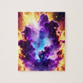 Puzzle Explosion galactique de science-fiction violette d (Vertical)
