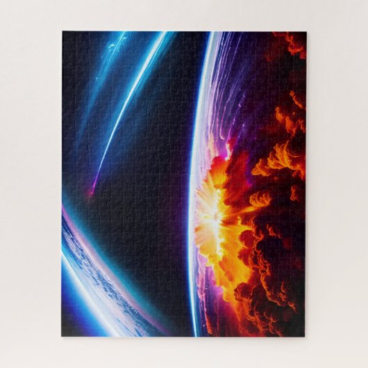 Puzzle Explosion planétaire sous le phénomène cosmique de (Vertical)