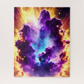 Puzzle Explosive nébuleuse feu ciel cosmique paysage fou (Vertical)