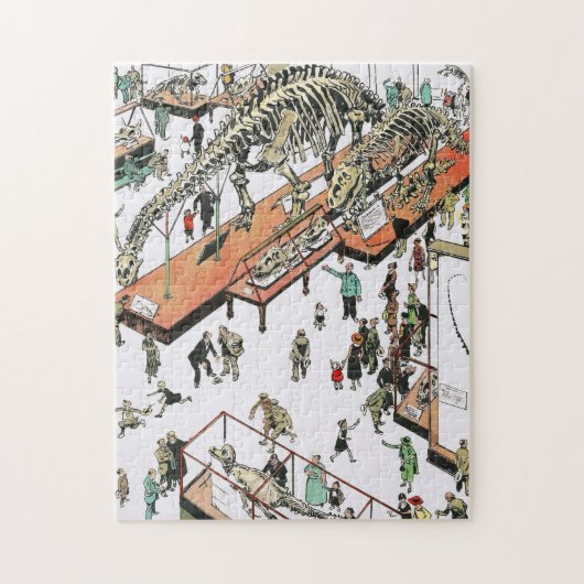 Puzzle Exposition de Dinosaur Musée d'Histoire Naturelle  (Vertical)