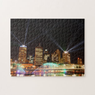Puzzle Exposition de lumière laser de Brisbane - photo d