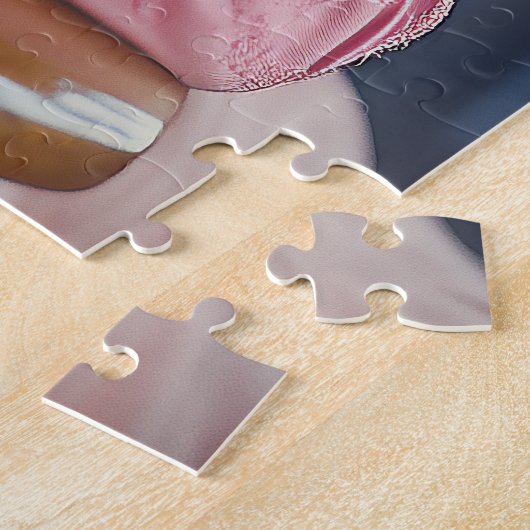 Puzzle Expression d'amour Kiss of Timeless Grace en rose (Côté)