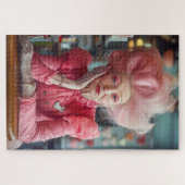 Puzzle Expression d'amour Kiss of Timeless Grace en rose (Horizontal)