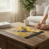 Puzzle Expressive Chihuahua Art Yellow Textured Pet