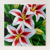 Puzzle Exquis lys blancs (Horizontal)