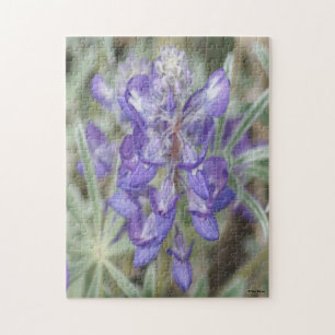 Puzzle F18 Lupine annuelle des Fleurs sauvages pourpres
