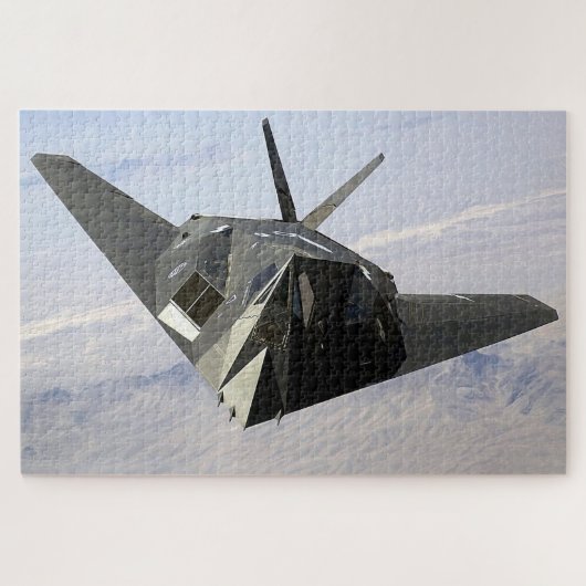 Puzzle F-117 Nighthawk : vue de face furtive (Horizontal)