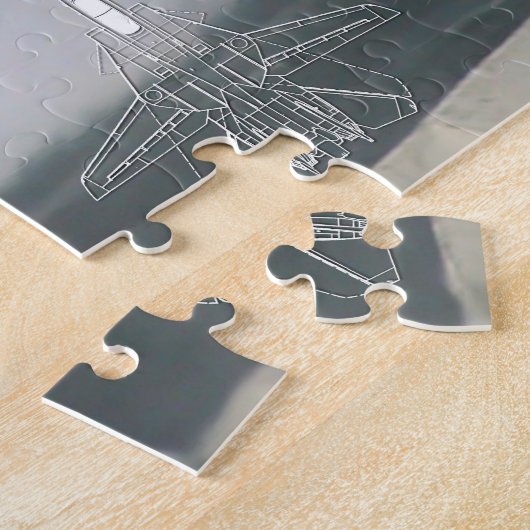 Puzzle F-14 TOMCAT "AFTERBURNER" (20x30 pouces) (Côté)