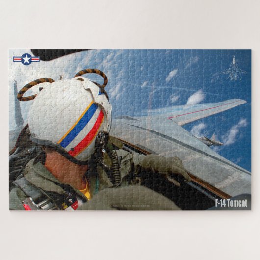 Puzzle F-14 TOMCAT "CHECK SIX" (20x30 pouces) (Horizontal)