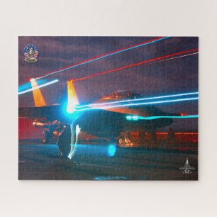 Puzzle F-14 TOMCAT “DÉCOLLAGE DE NUIT” (40 x 50 cm)